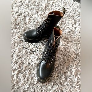 Dr. Martens platform boots.